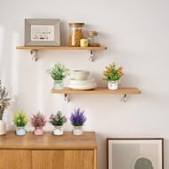6-Piece Set of Artificial Potted Flowers - Image 2