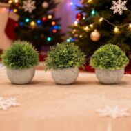 3-Piece Small Artificial Potted Plant Set