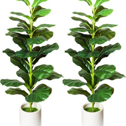 Potted Faux Fiddle-Leaf Fig