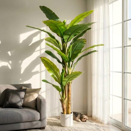 Highly realistic artificial banana tree